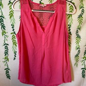 Size XL Hot Pink Candie’s Sleeveless Blouse A1
